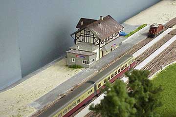 Blick von aussen auf den Zug