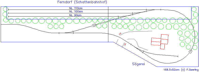 Gleisplan Ferndorf