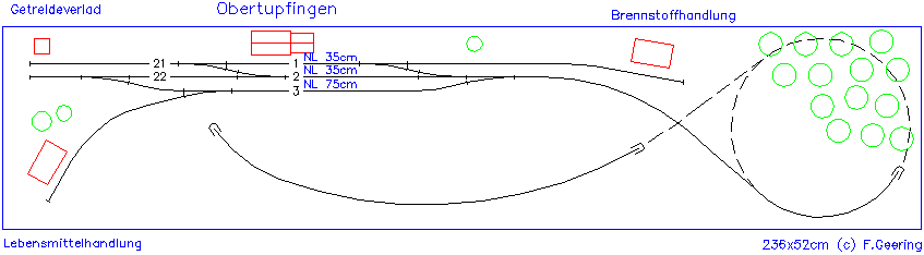 Gleisplan Obertupfingen