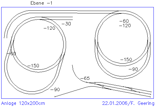 Gleisplan Ebene -1