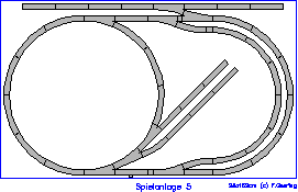 Gleisplan fünfte Etappe