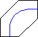 Gleisplan Bogenmodul