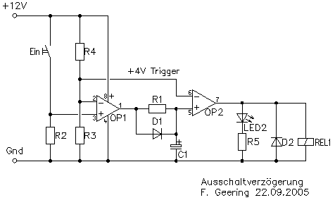 Schaltschema Ausschaltverzögerung