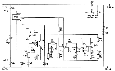 DCC Sicherungsautomat: Schaltschema