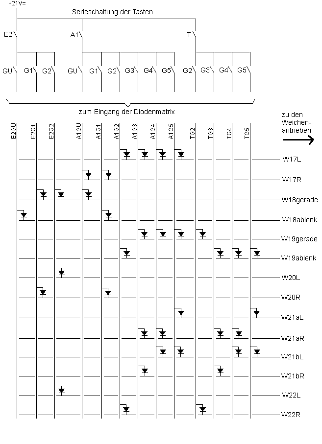 Diodenmatrix kompliziert