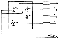 Vorsignal: Schaltschema