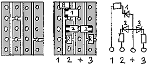 Zwergsignal: Platine und Bestückung