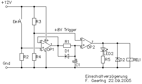 Schaltschema Einschaltverzögerung