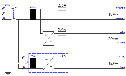 Netzteil Schaltschema