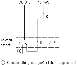 Schaltschema Endabschaltung