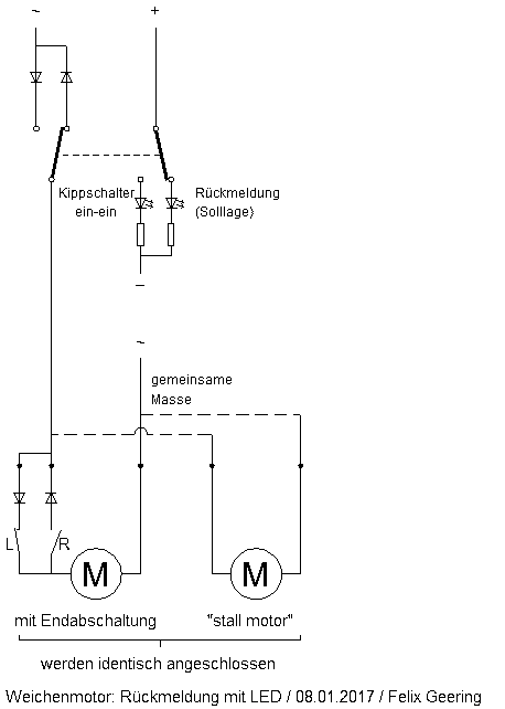 Motorantriebe: Rückmeldung mit LED